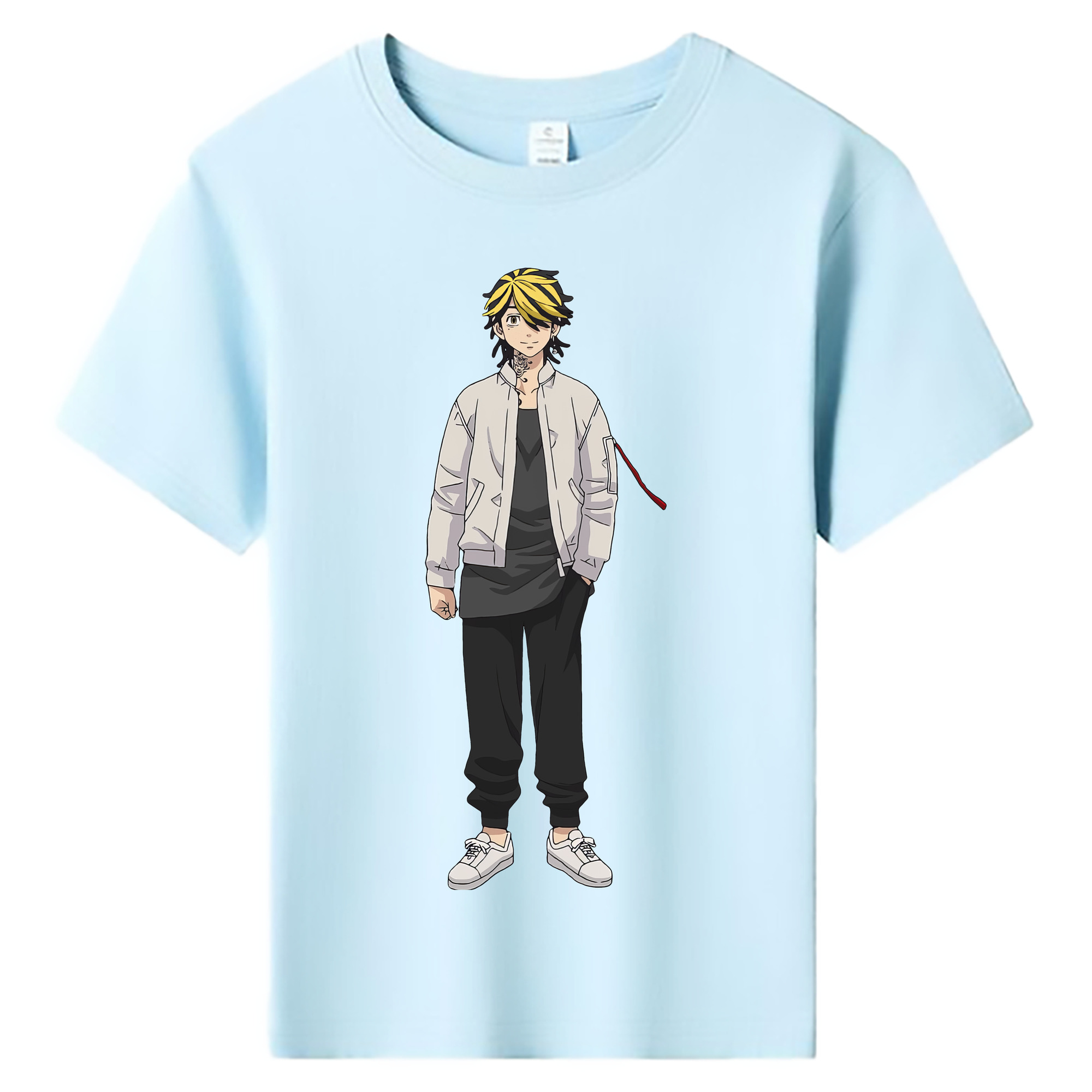 （画像用） 東京リベンジャーズ Tokyo Revengers 綿100％キッズTシャツ（フロントプリント）